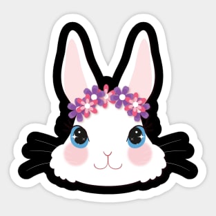 Bunny - Cute bunny Pink Design Sticker